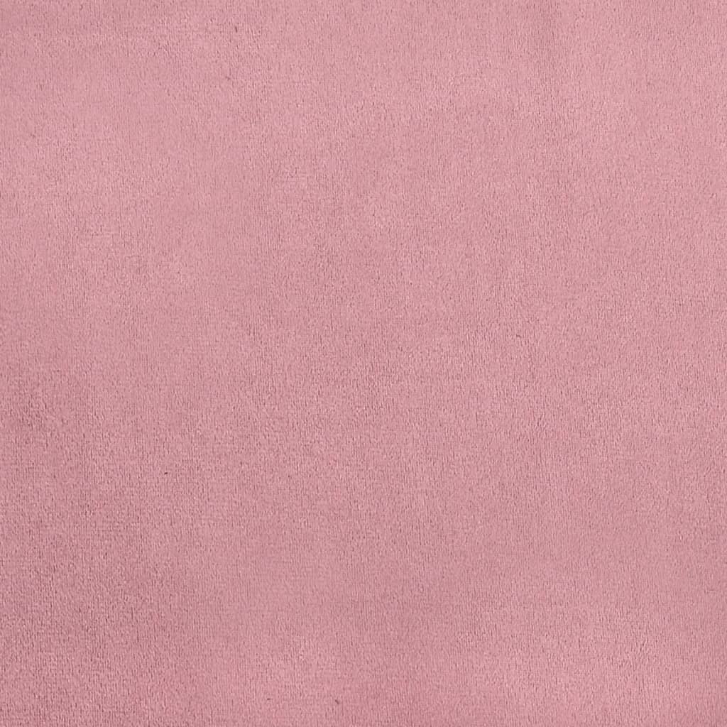 lænestol 62x79x79 cm velour lyserød - Image 7