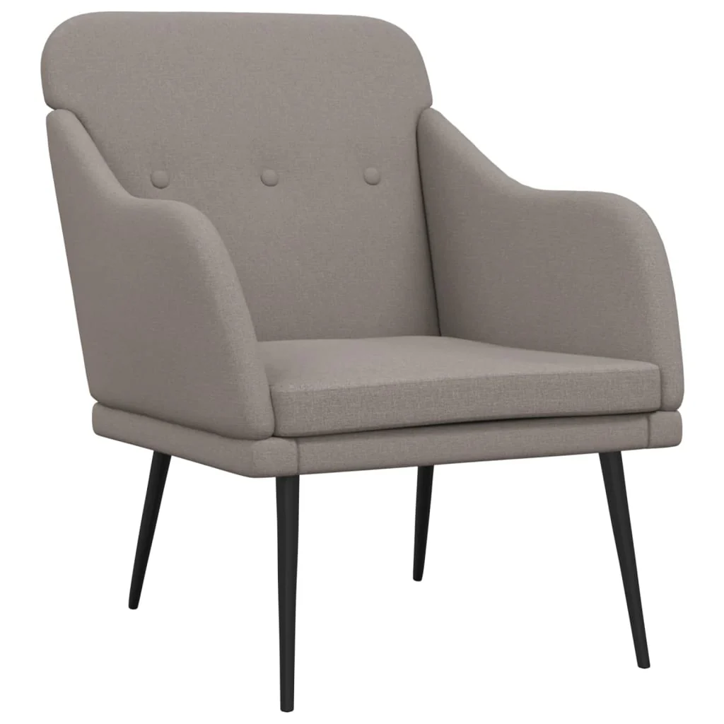 lænestol 63x76x80 cm stof gråbrun - Image 2