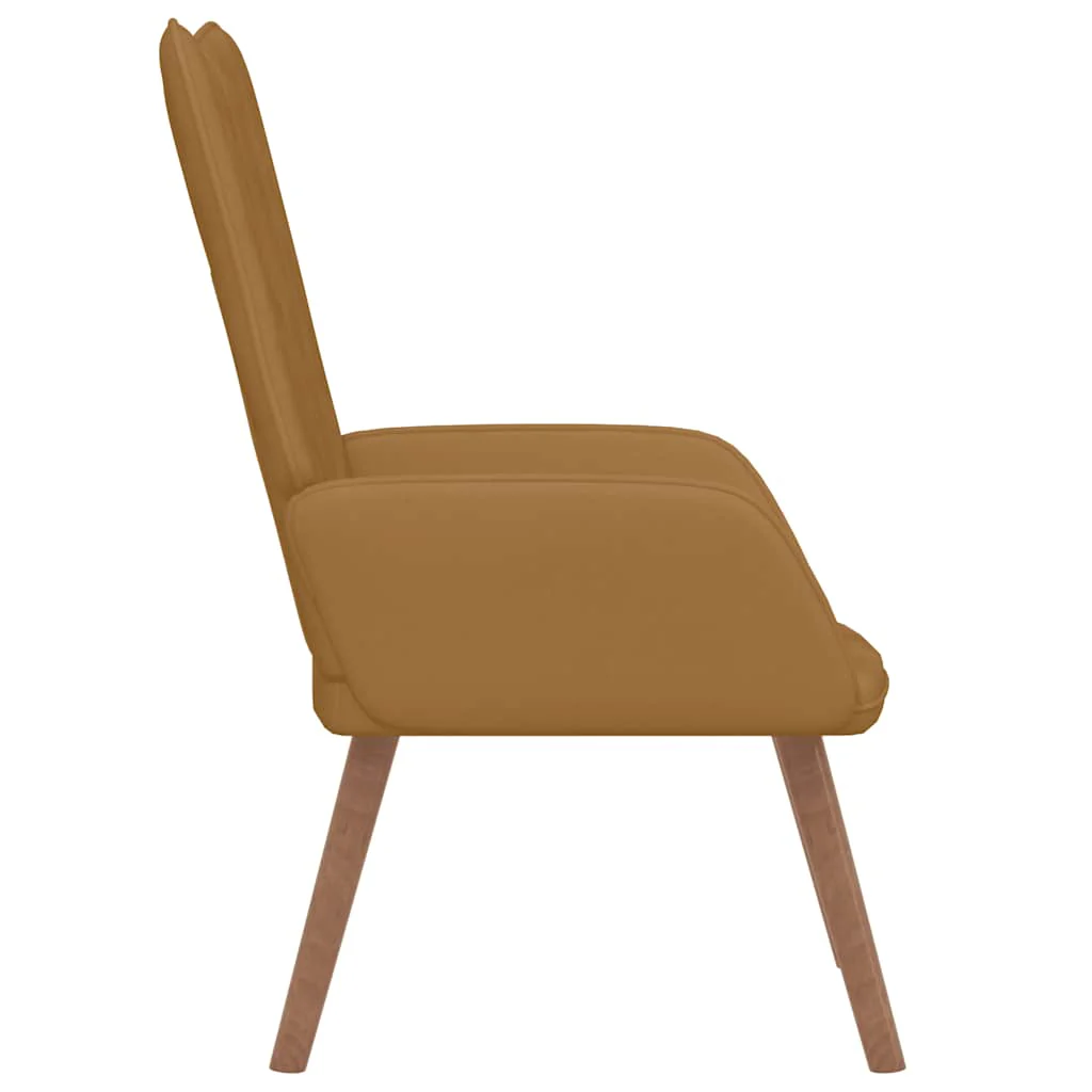 lænestol fløjl brun - Image 4