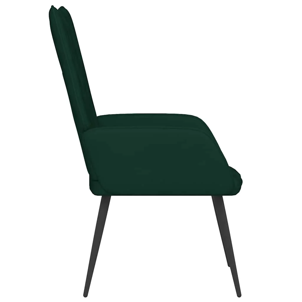 lænestol fløjl mørkegrøn - Image 4