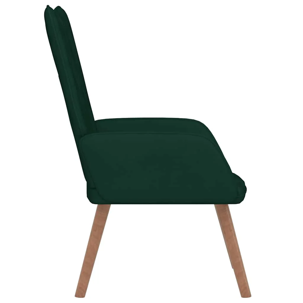 lænestol fløjl mørkegrøn - Image 4