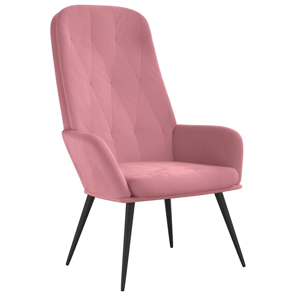 lænestol fløjl pink - Image 2