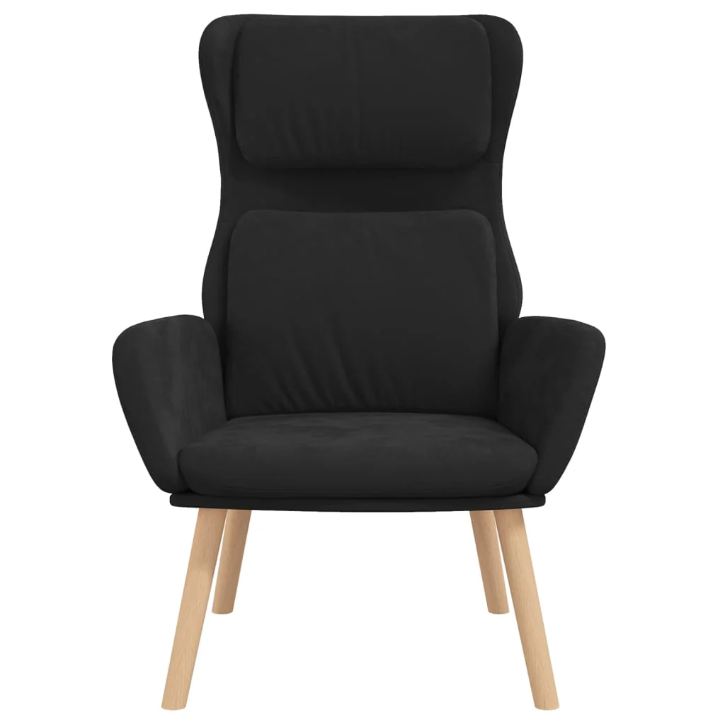 lænestol fløjl sort - Image 3