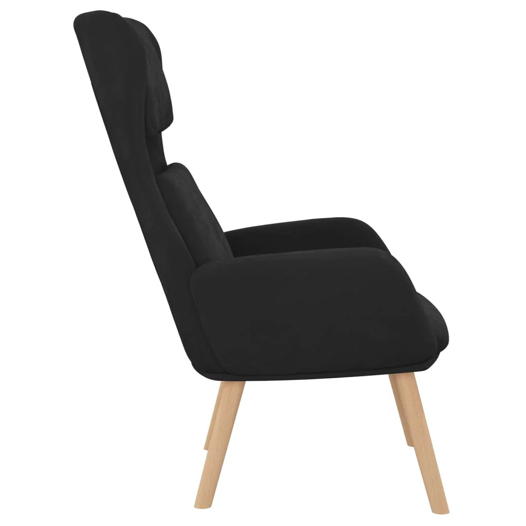 lænestol fløjl sort - Image 4