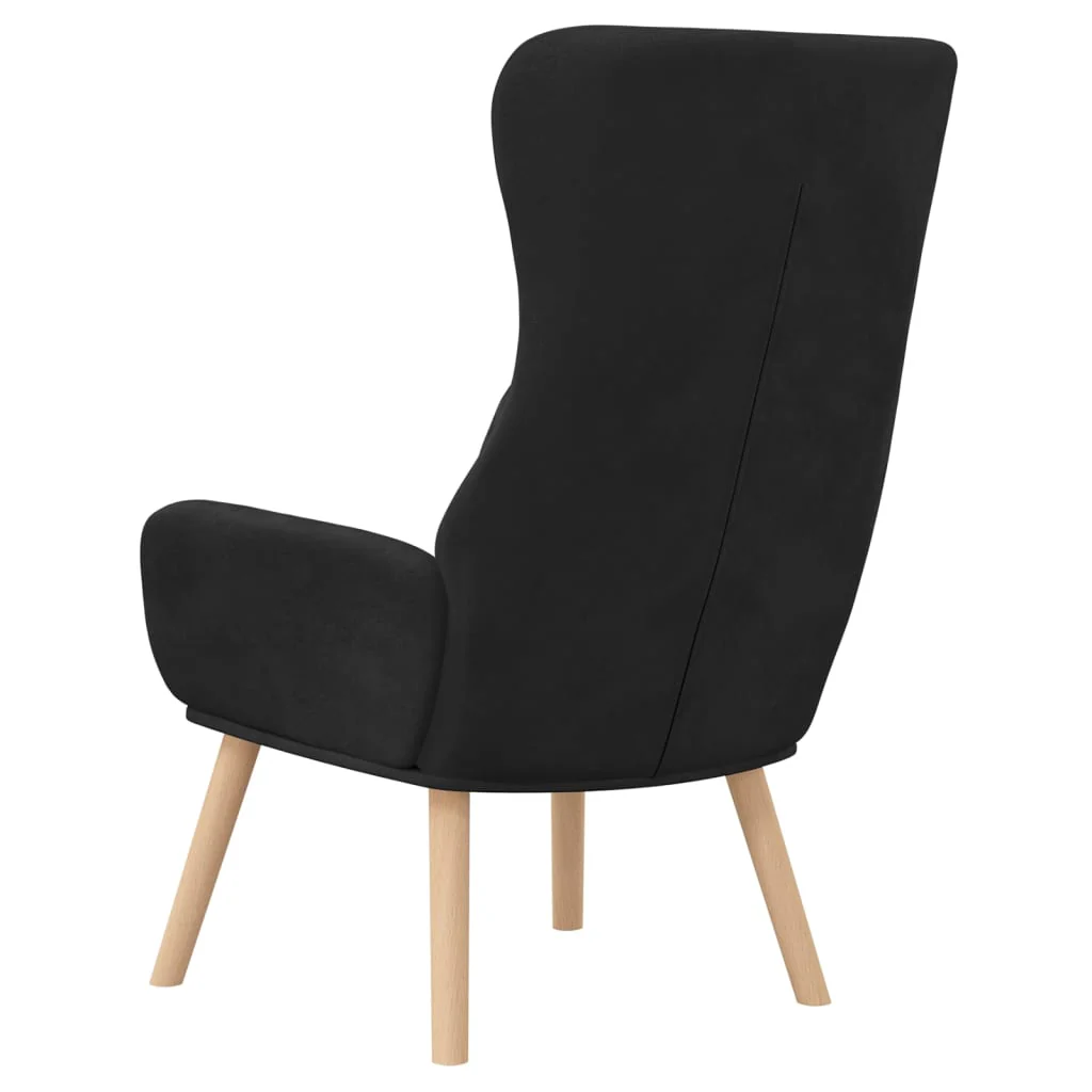 lænestol fløjl sort - Image 5