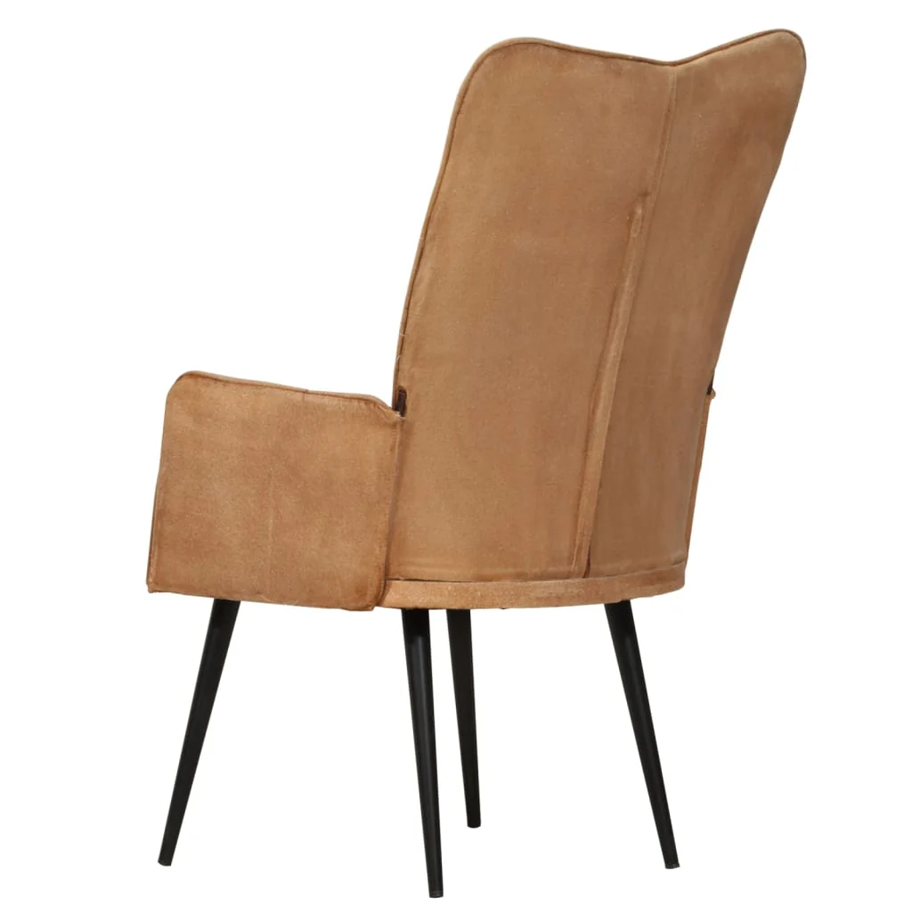 lænestol kanvas brun - Image 4