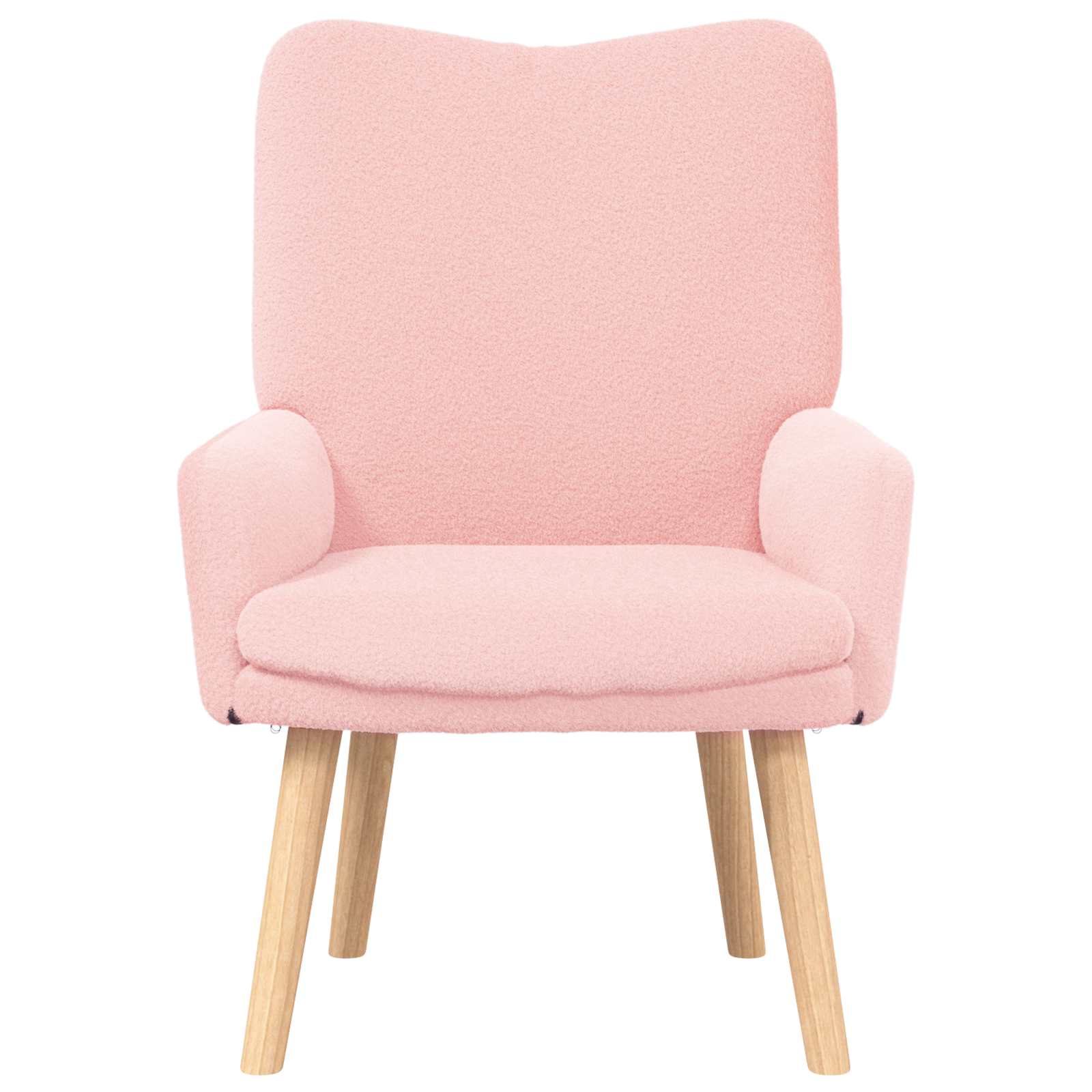lænestol Lyserød 63 x 67 x 94 cm Uldstof og krydsfiner - Image 3