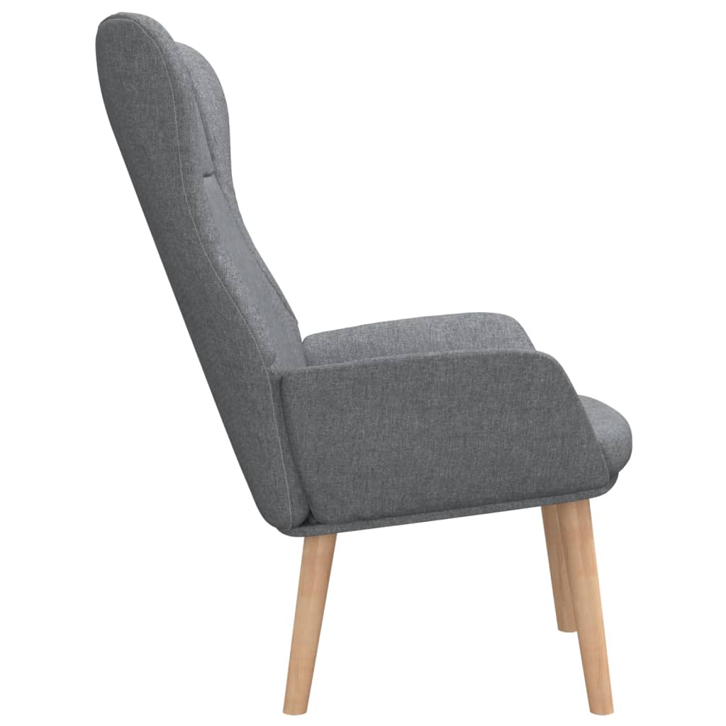 lænestol stof lysegrå - Image 4
