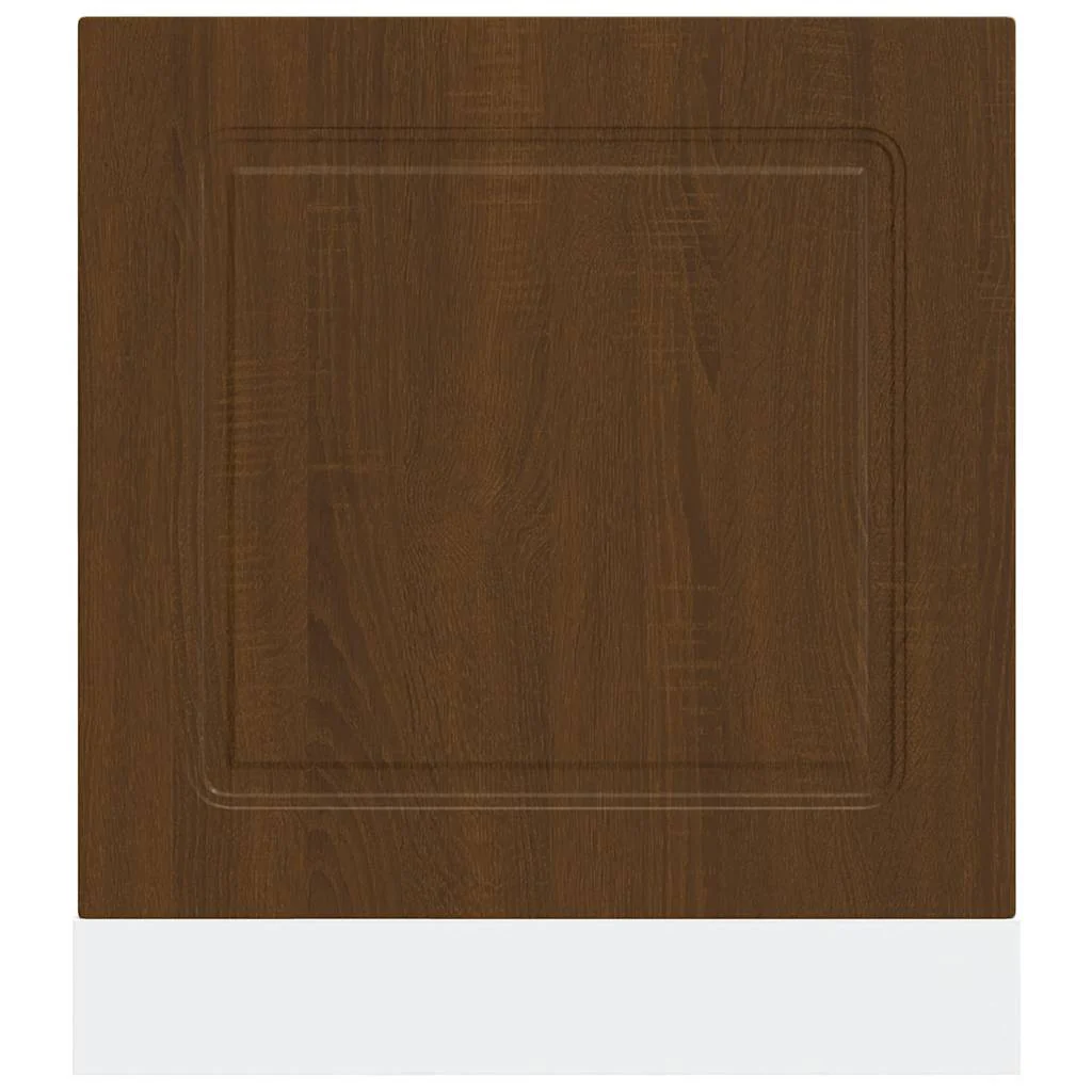 låge til opvaskemaskine Kalmar 60x1,5x67 cm brun egetræsfarve - Image 4