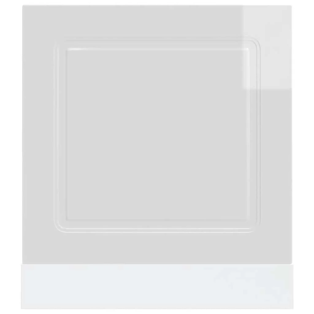 låge til opvaskemaskine Kalmar 60x1,5x67 cm hvid højglans - Image 4