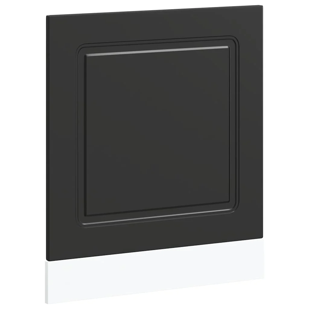 låge til opvaskemaskine Kalmar 60x1,5x67cm konstrueret træ sort - Image 2