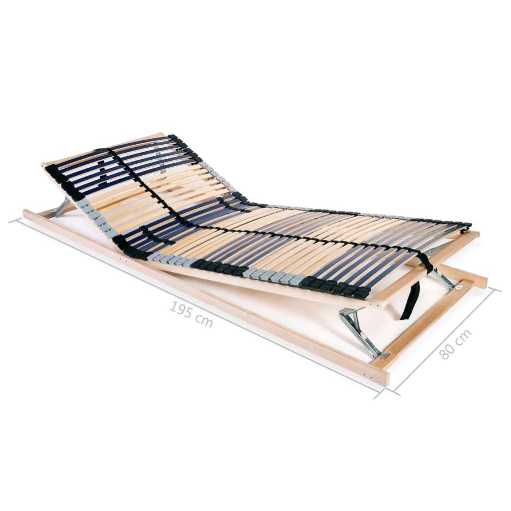 lamelbund til seng med 42 lameller 7 zoner 80 x 200 cm - Image 8