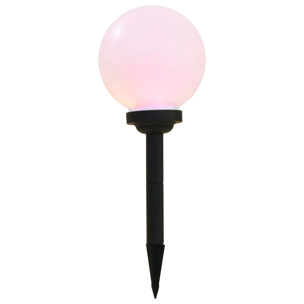 LED-solcellelamper 3 stk. 20 cm rund RGB-farver - Image 5