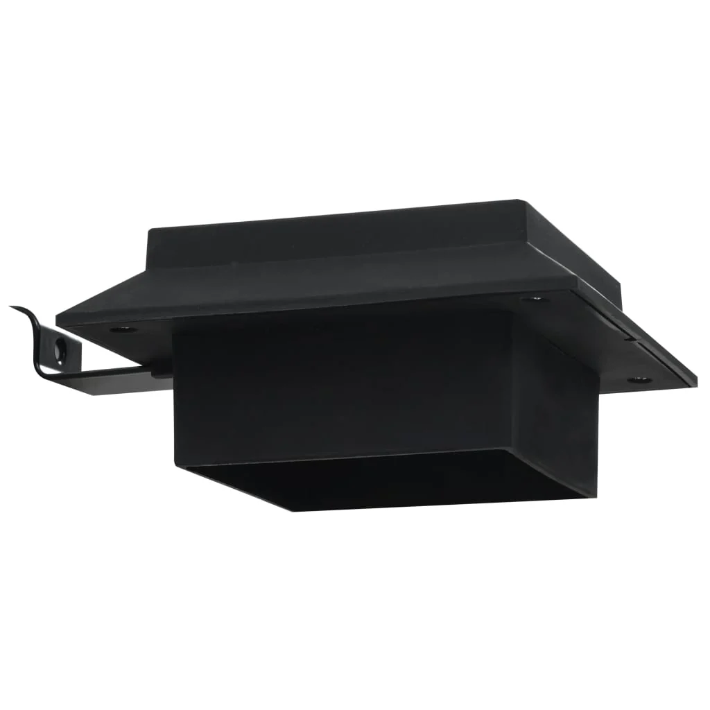 LED-solcellelamper 6 stk. 12 cm firkantet sort - Image 9
