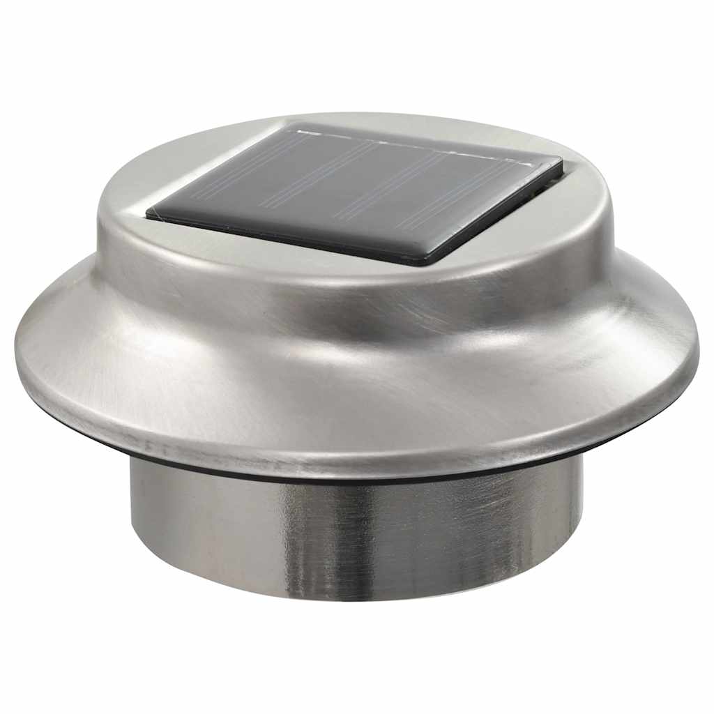 LED-solcellelamper 6 stk. 12 cm rund hvid - Image 8