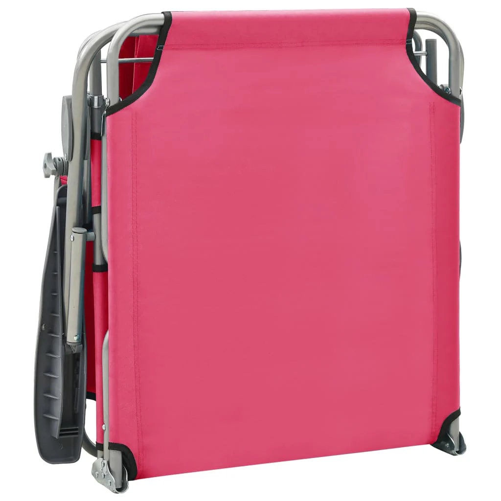 liggestol med baldakin stål pink - Image 7