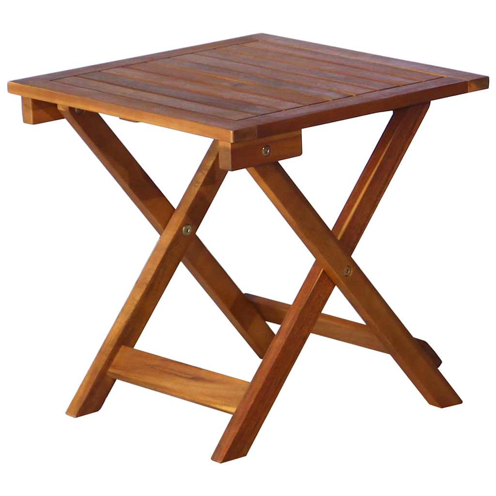 liggestol med bord og hynde massivt akacietræ - Image 4