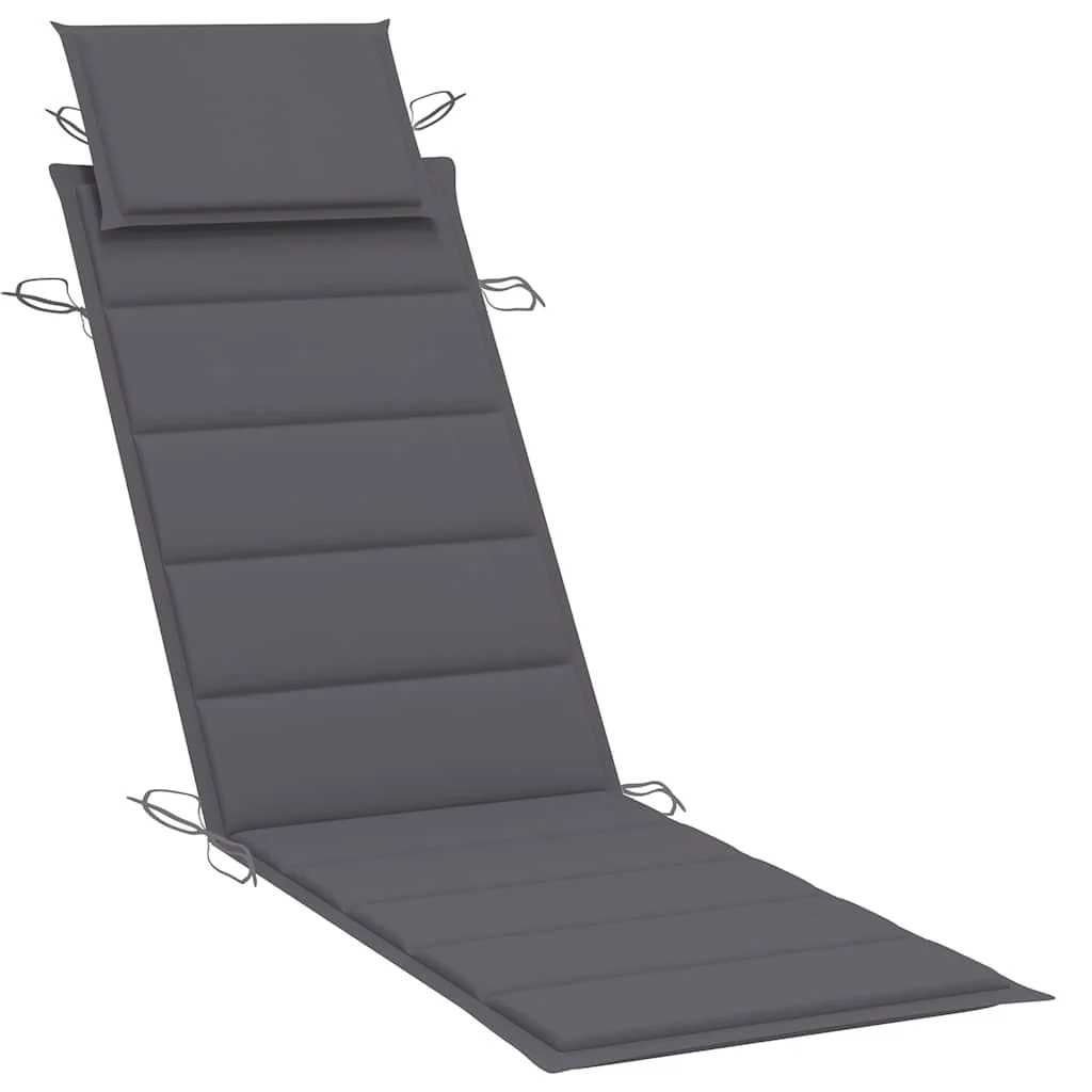 liggestol med hynde massivt akacietræ - Image 7