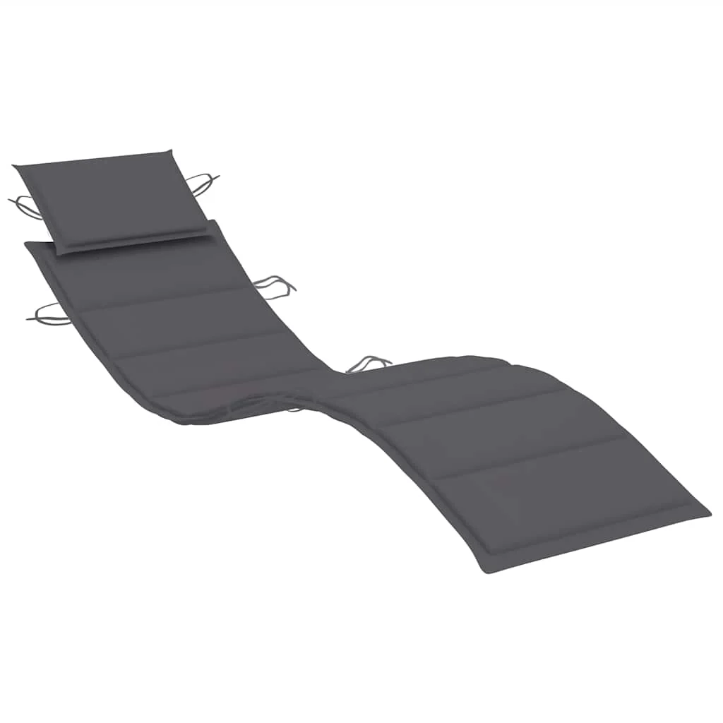 liggestole 2 stk. med bord og hynder massivt akacietræ - Image 7