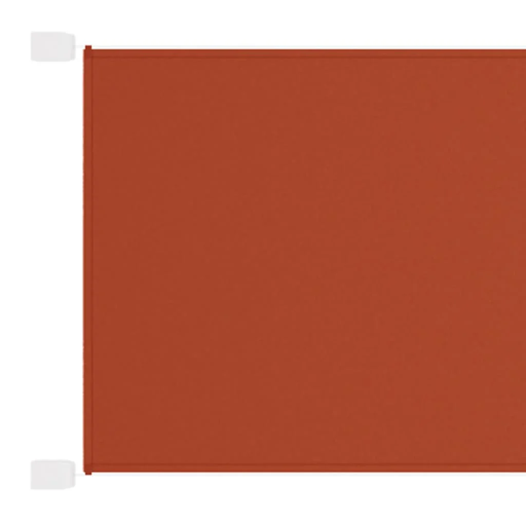 lodret markise 140x420 cm oxfordstof terrakottafarvet - Image 2