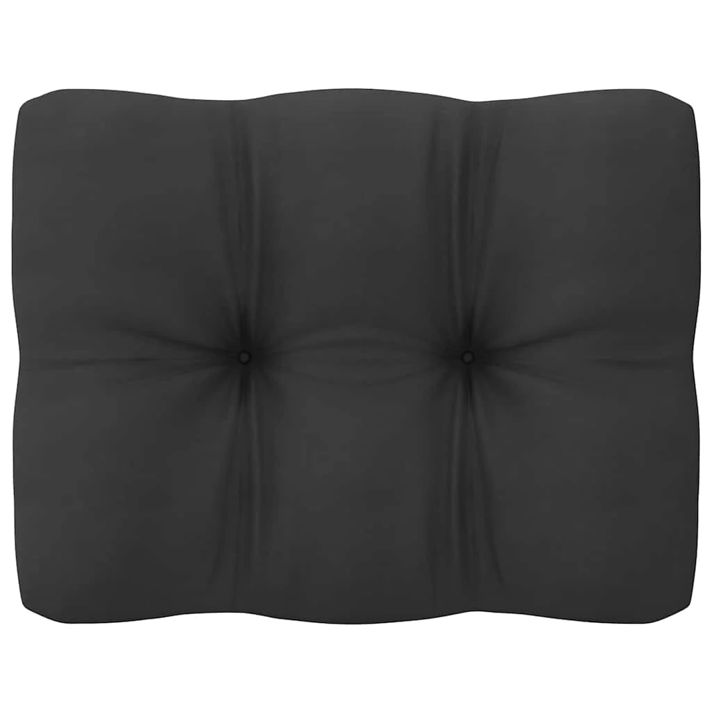 loungesæt til haven 2 dele med hynder massivt fyrretræ hvid - Image 7