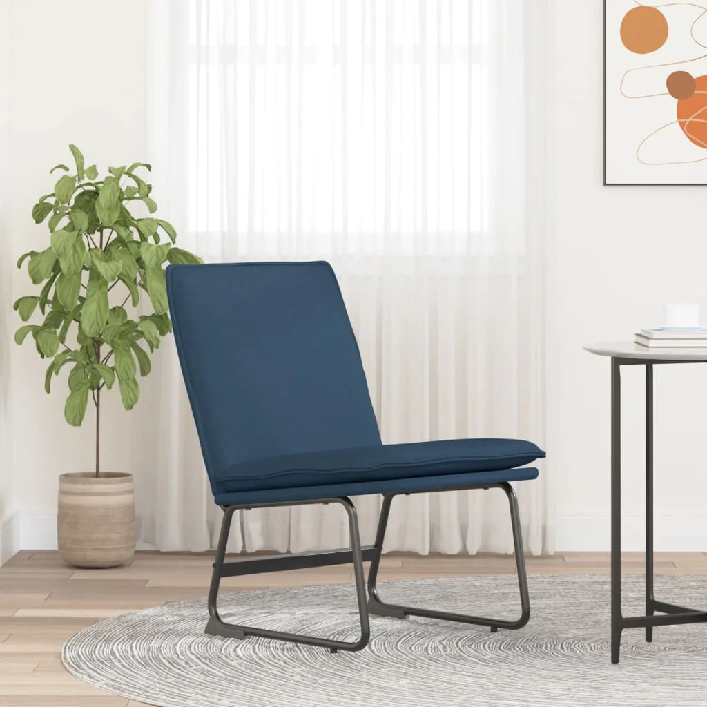 loungestol 52x75x76 cm stof Blå