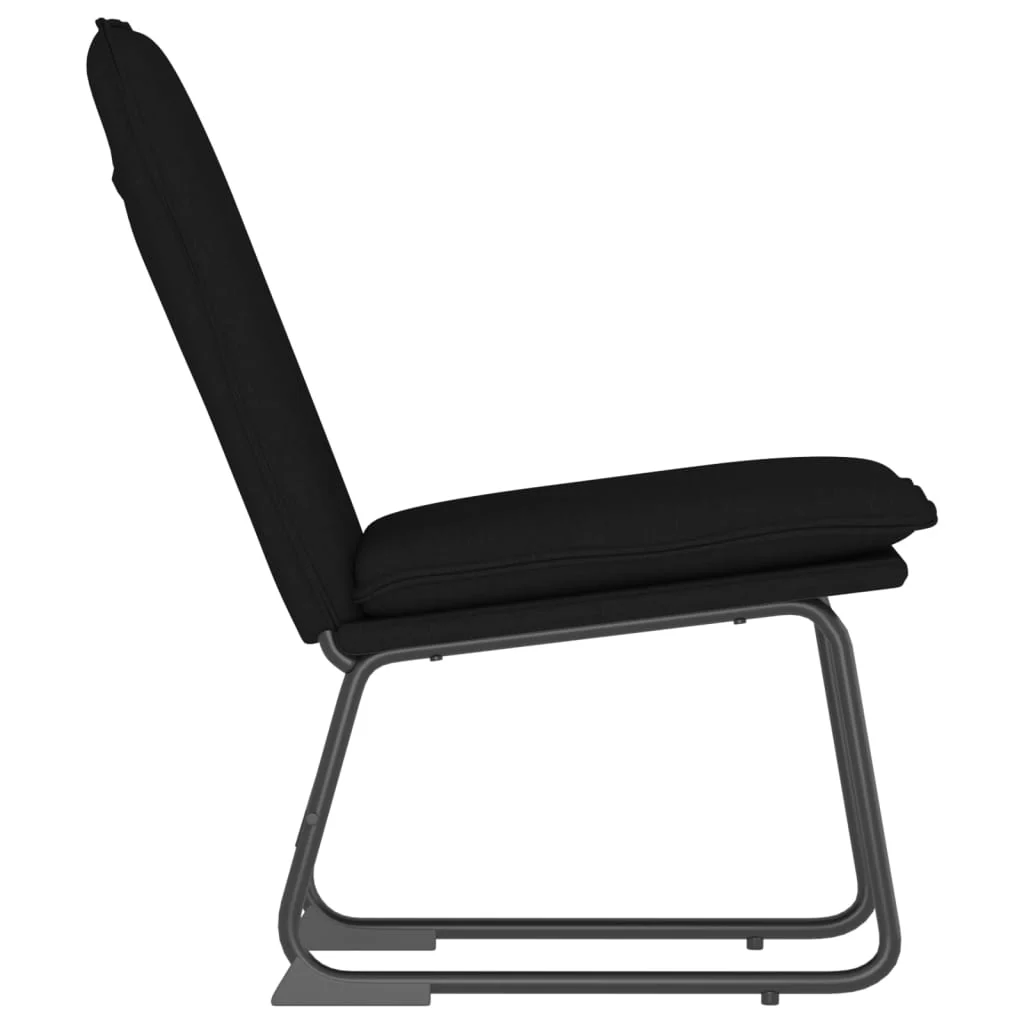 loungestol 52x75x76 cm stof sort - Image 4