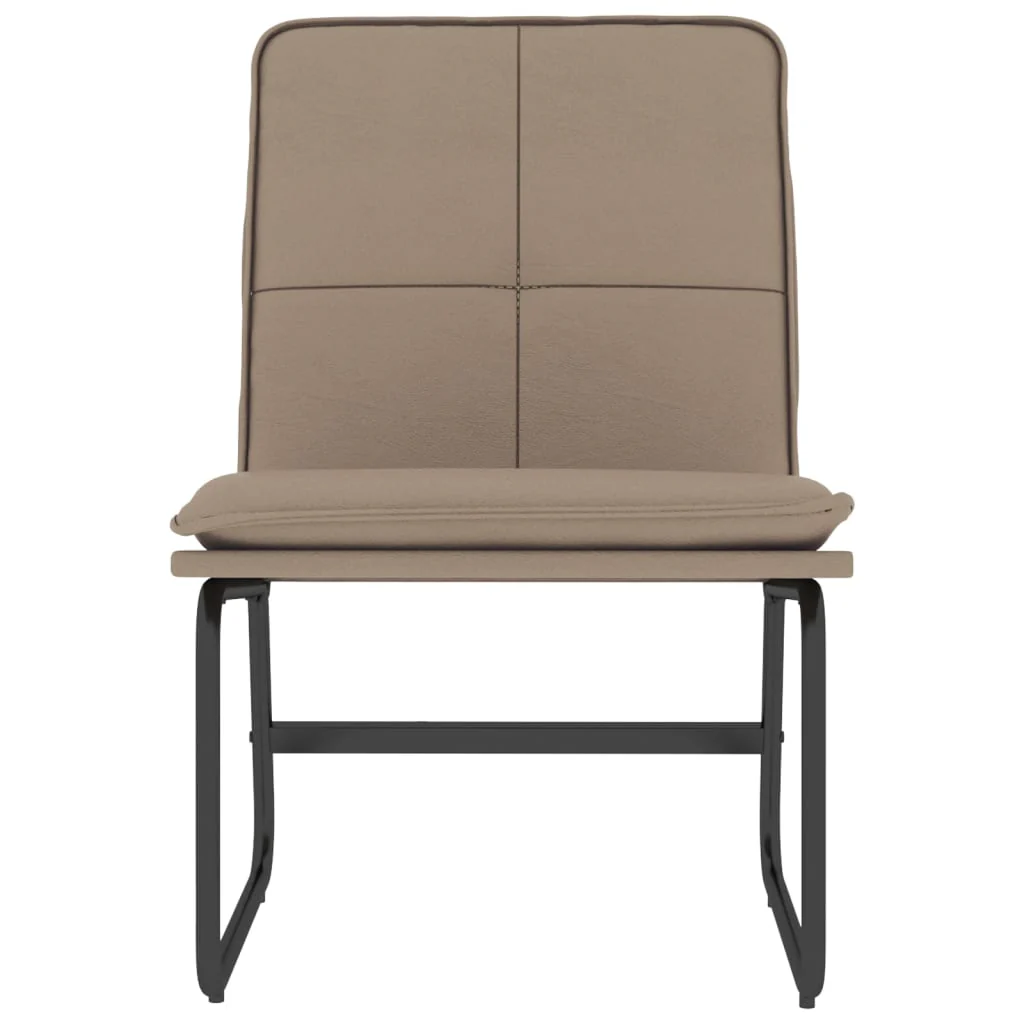 loungestol 54x75x76 cm kunstlæder cappuccinofarvet - Image 3