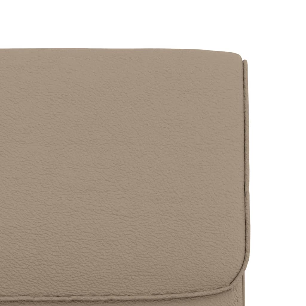 loungestol 55x64x80 cm kunstlæder cappuccinofarvet - Image 6