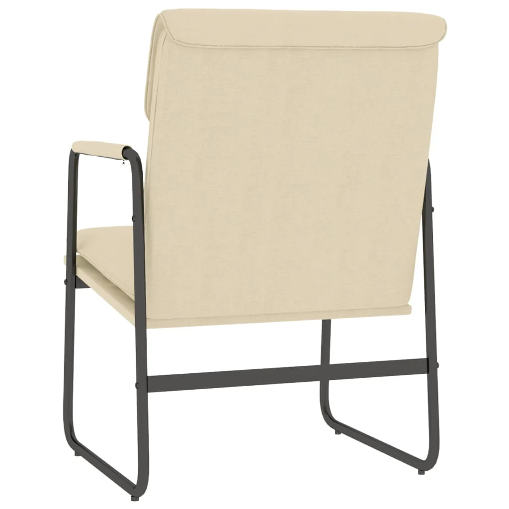 loungestol 55x64x80 cm stof Cremefarvet - Image 5