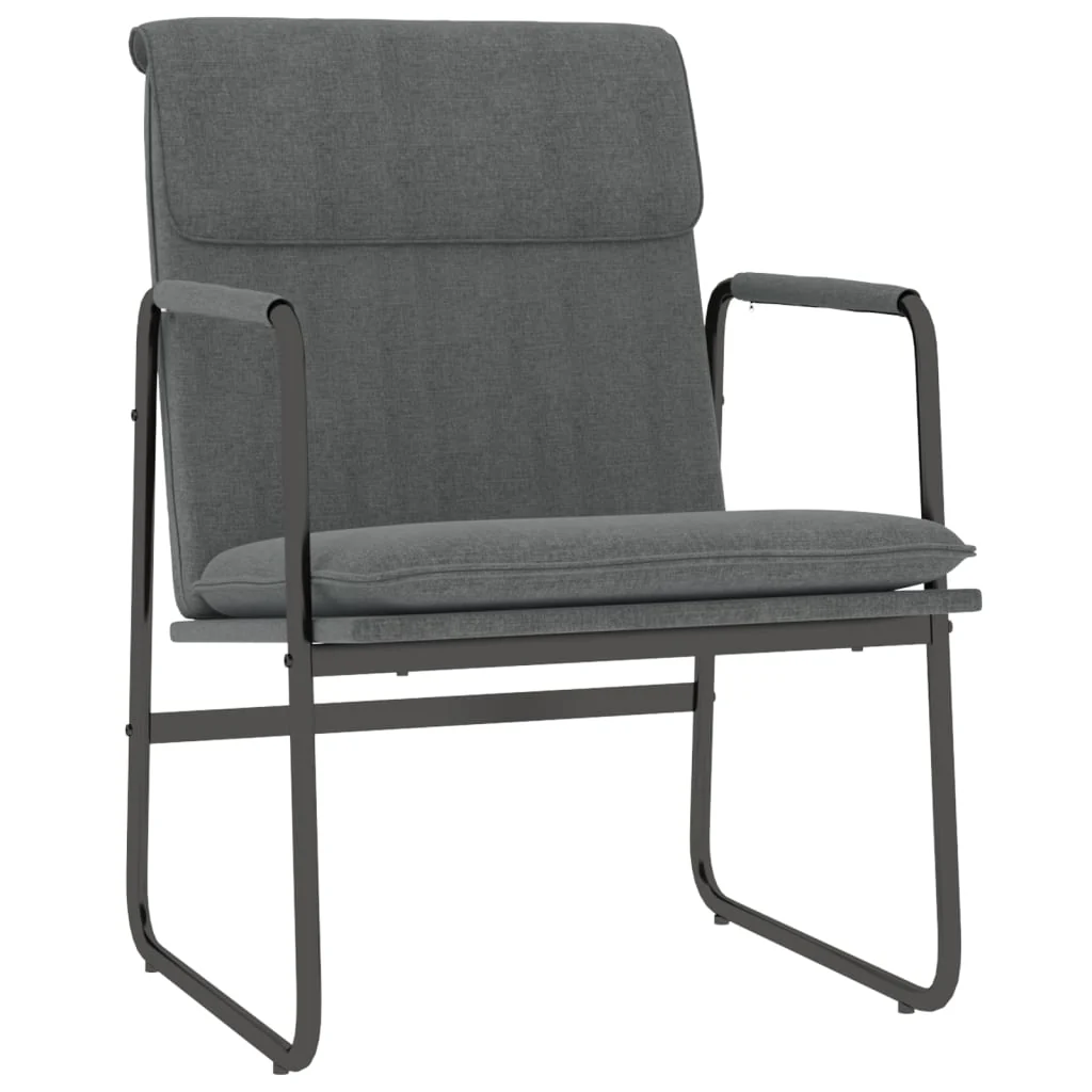 loungestol 55x64x80 cm stof mørkegrå - Image 2