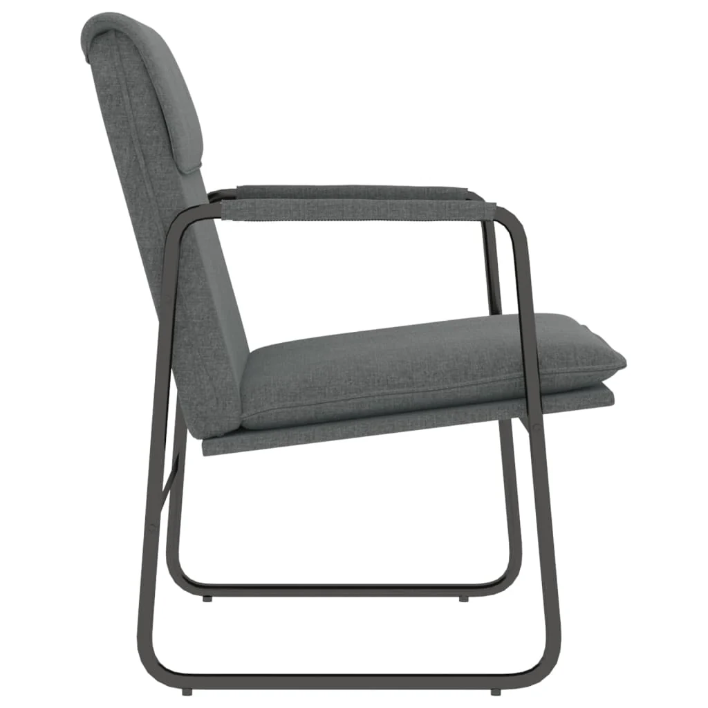 loungestol 55x64x80 cm stof mørkegrå - Image 4