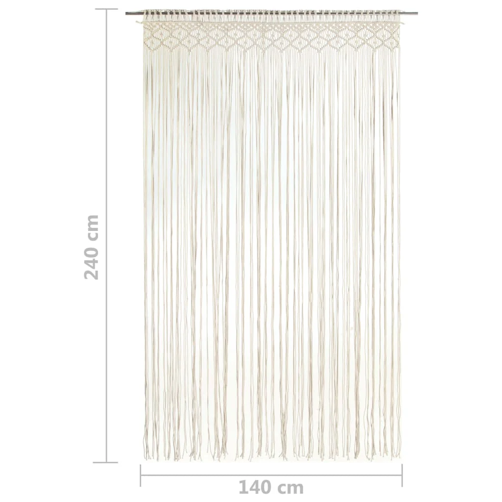 macramégardin 140x240 cm bomuld - Image 5