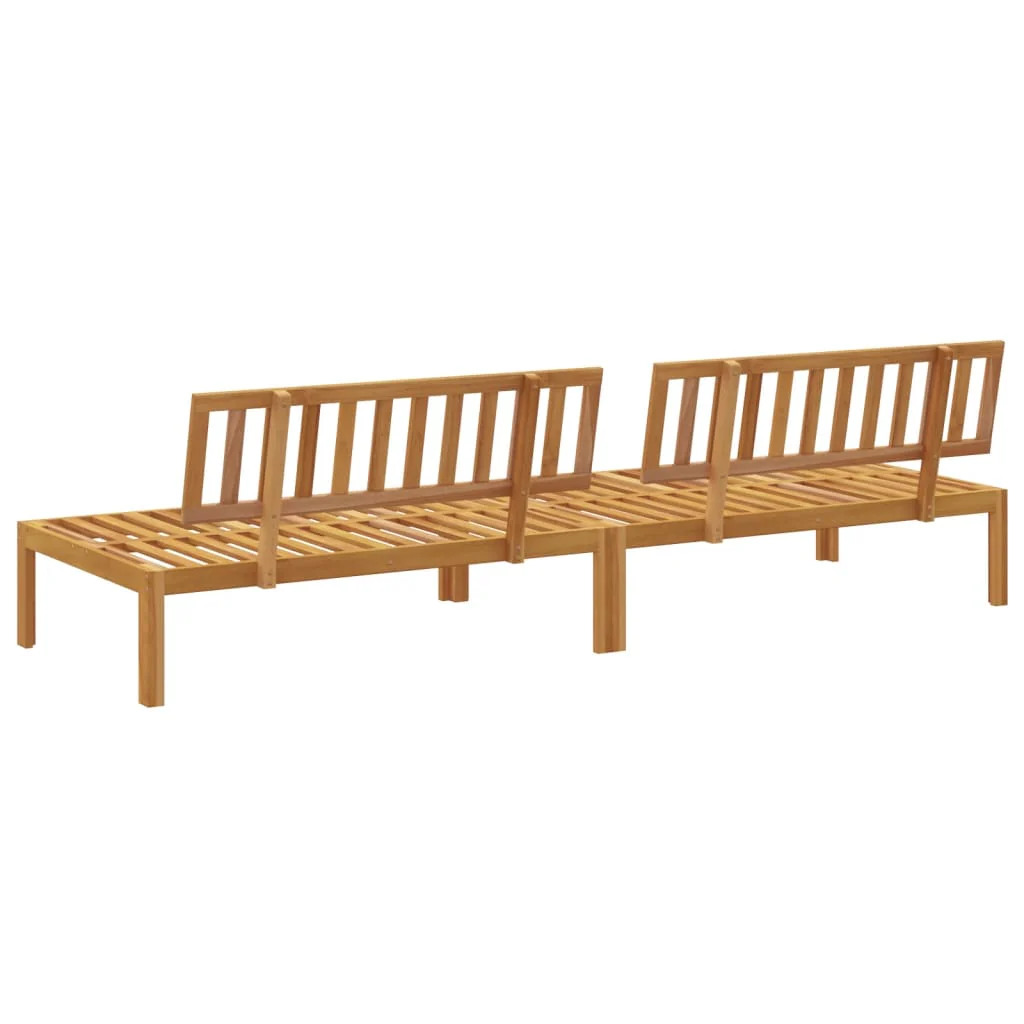 midtermoduler 2 stk. til pallesofa massivt akacietræ - Image 5