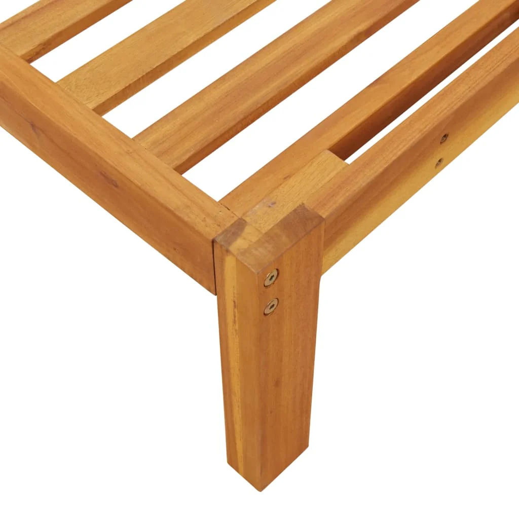 midtermoduler til pallesofa 2 stk. med hynder massivt akacietræ - Image 5