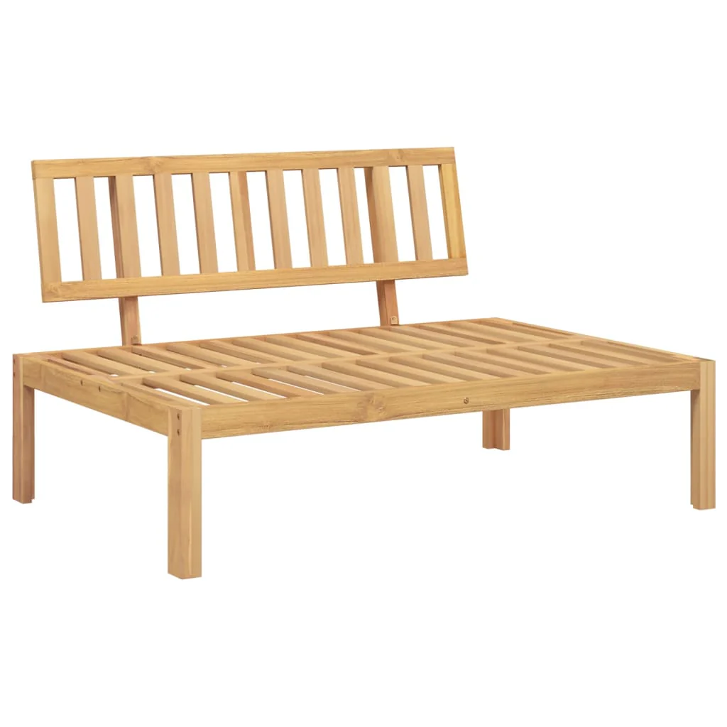 midtermoduler til pallesofa 2 stk. med hynder massivt akacietræ - Image 3