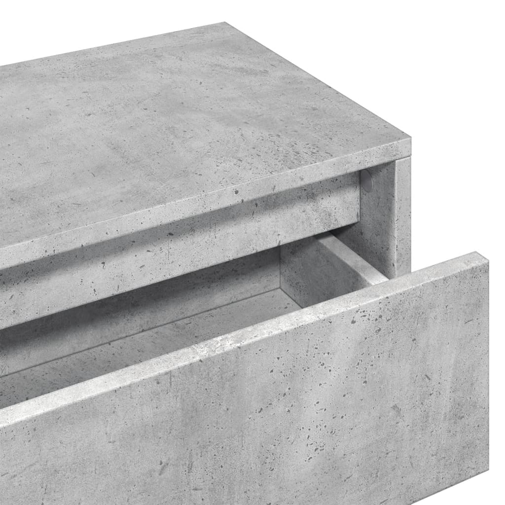 møbelsæt til entré 4 dele konstrueret træ betongrå - Image 6