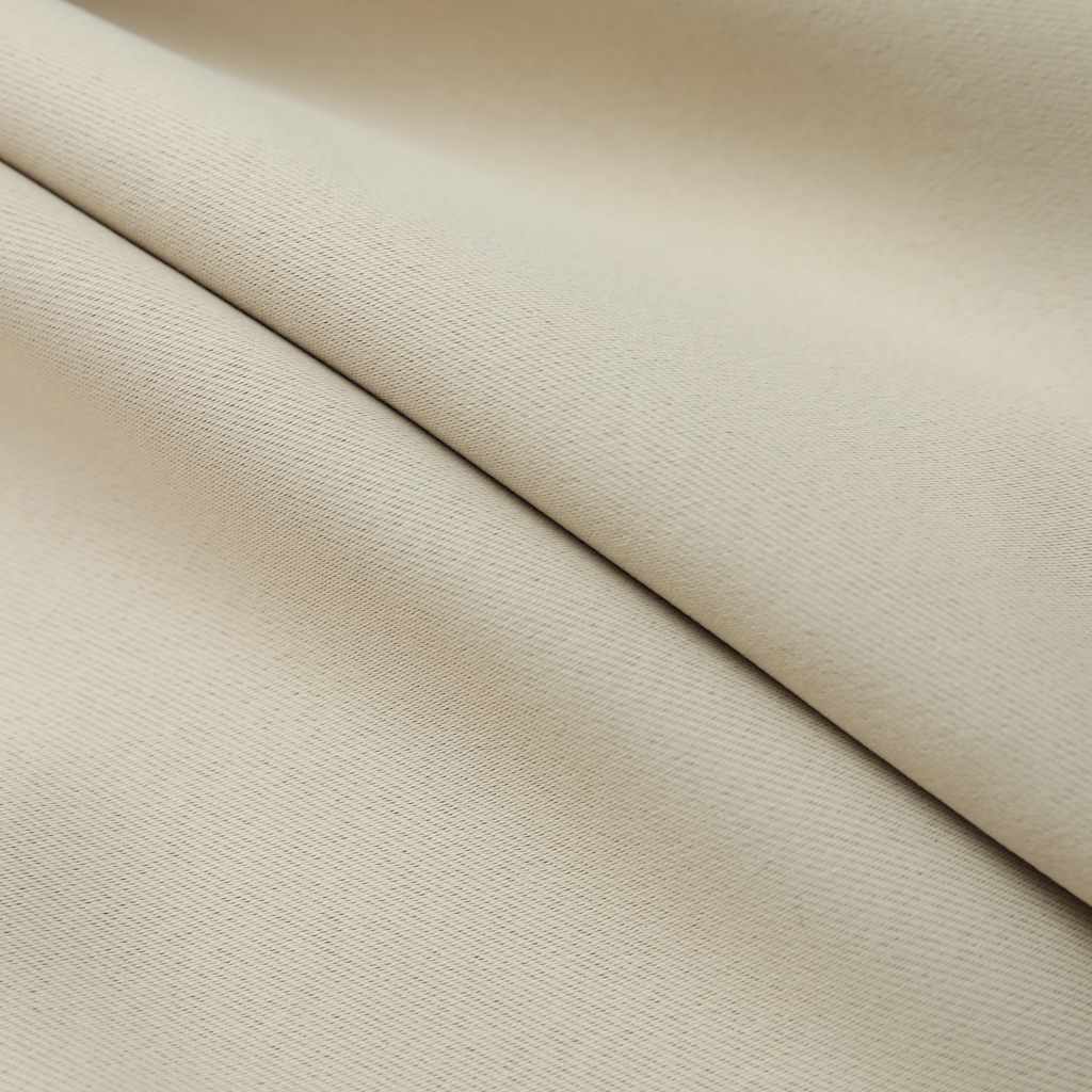 mørklægningsgardiner 2 stk. med kroge 140 x 225 cm beige - Image 4