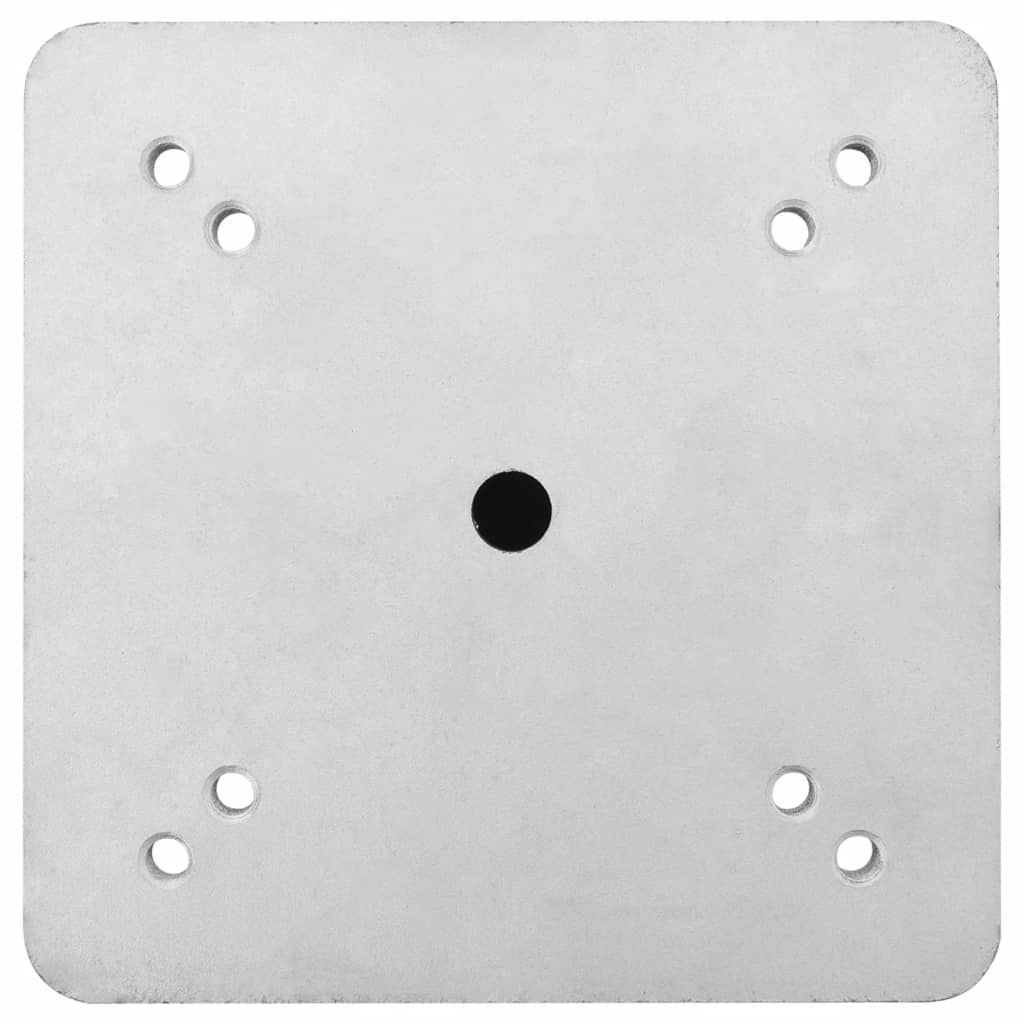 nedgravet parasolbase 16x16x39,5 cm stål sølvfarvet - Image 4
