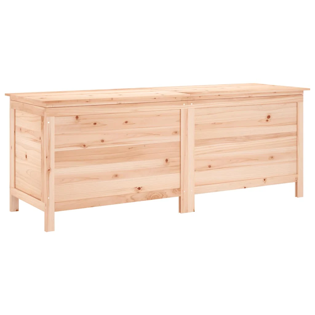 opbevaringsboks til haven 150x50x56,5 cm massivt grantræ - Image 2