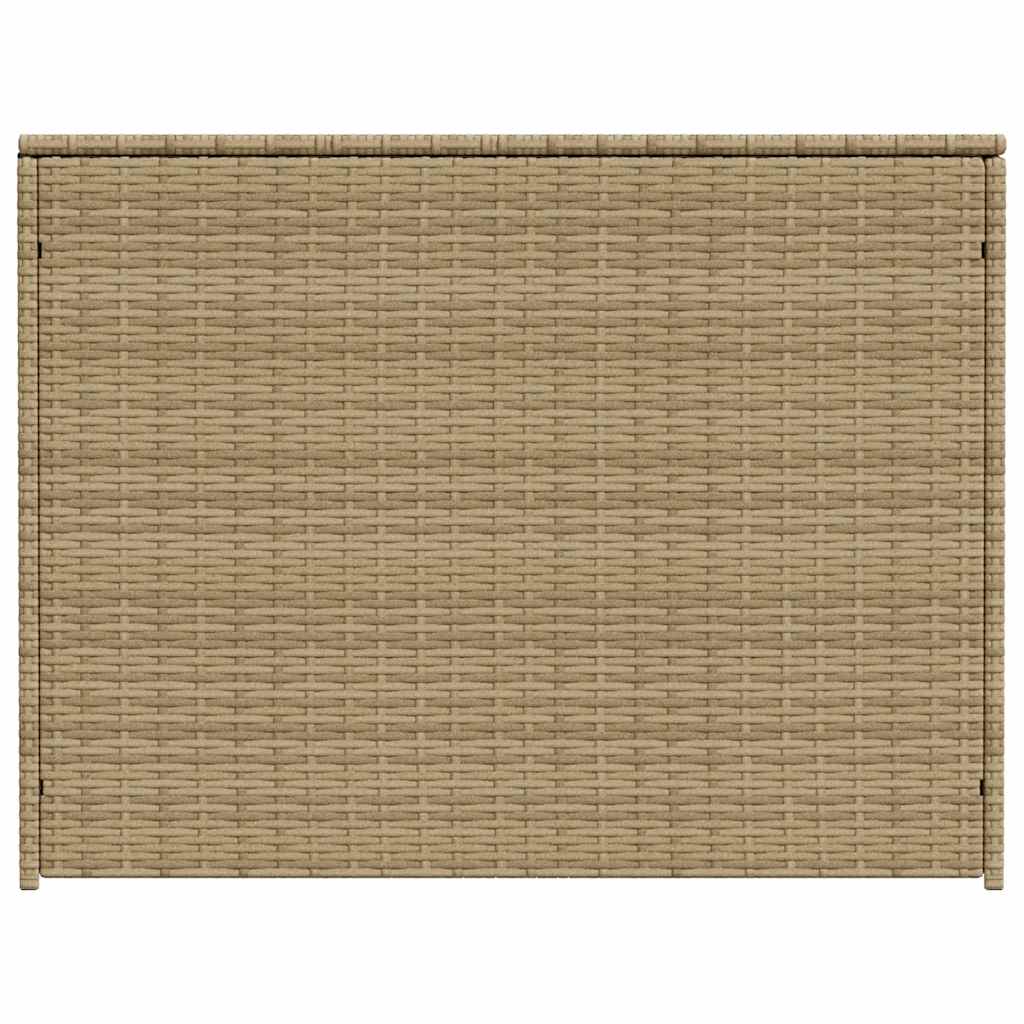 opbevaringsboks til haven 984 l polyrattan beige - Image 5