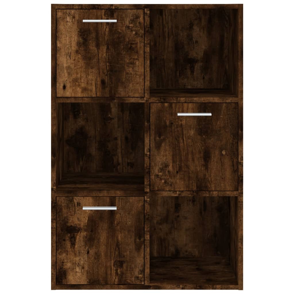 opbevaringsskab 60x29,5x90 cm røget egetræsfarve - Image 3