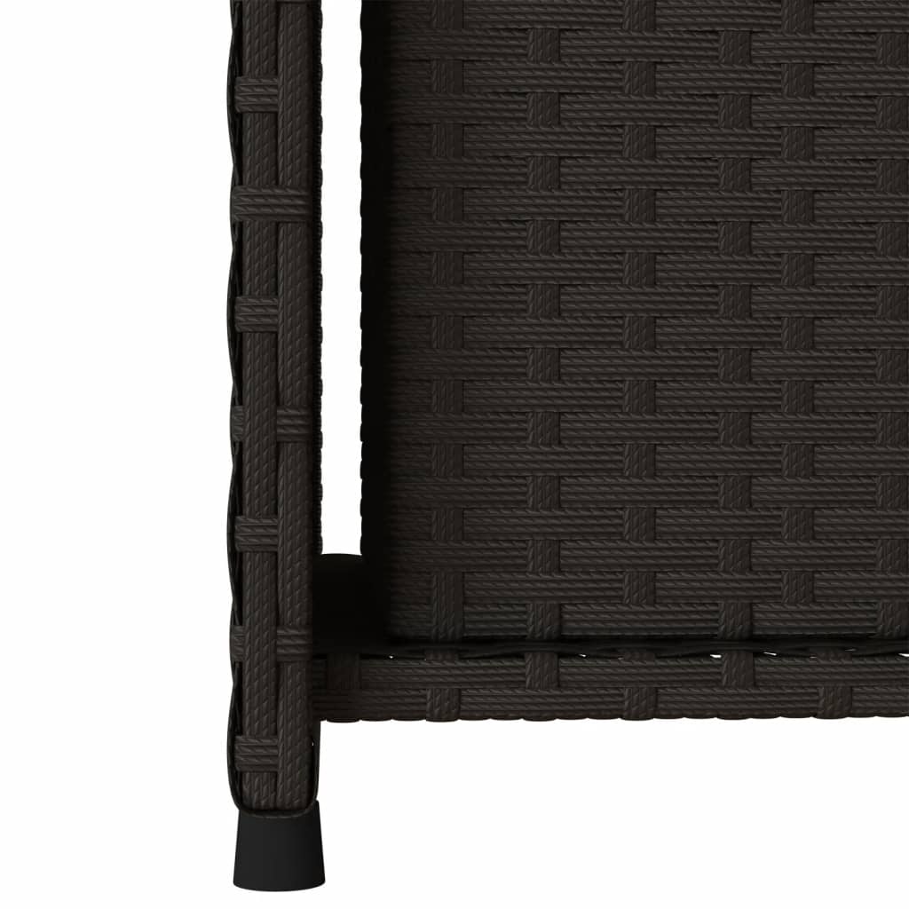 opbevaringsskab til haven 50x55x115 cm polyrattan sort - Image 9