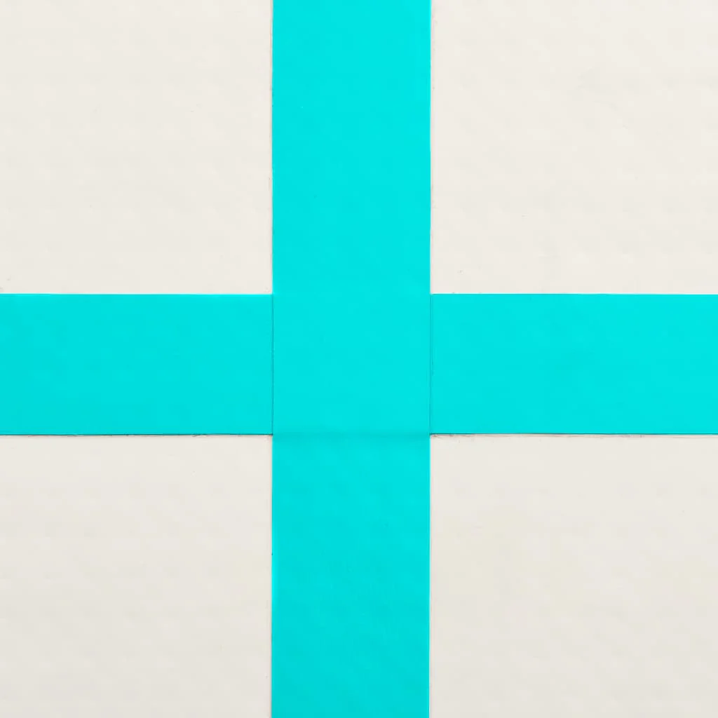 oppustelig gymnastikmåtte med pumpe 60x100x10 cm PVC grøn - Image 9