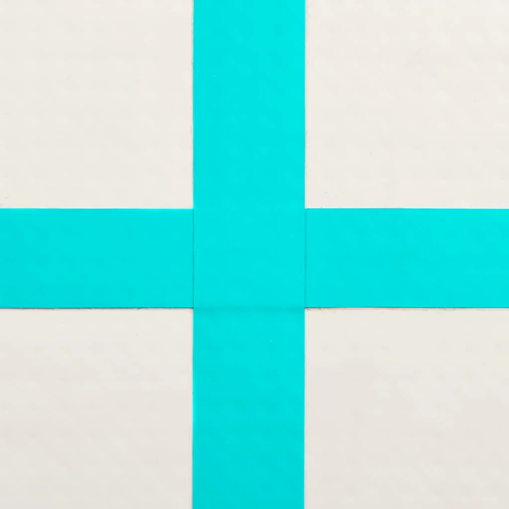 oppustelig gymnastikmåtte med pumpe 60x100x20 cm PVC grøn - Image 8