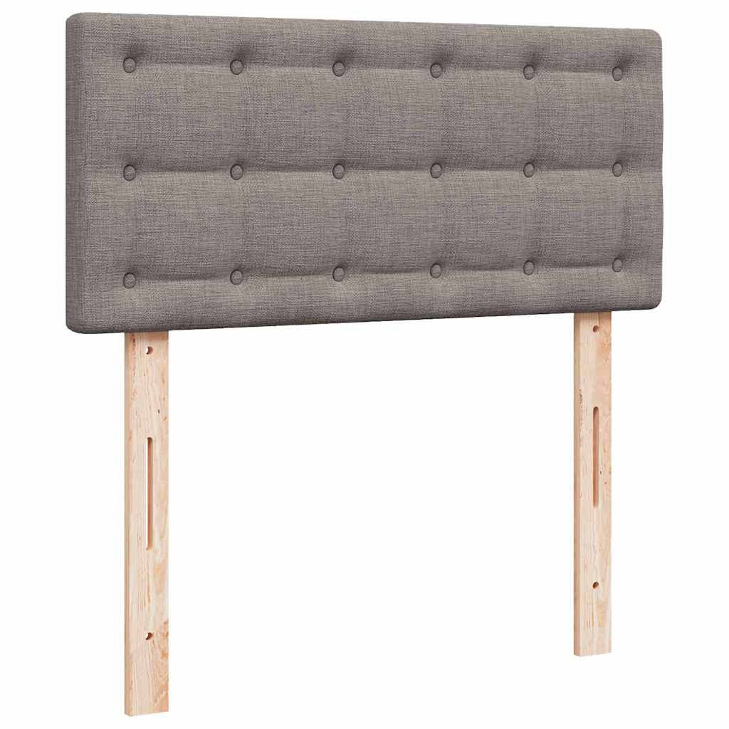 osmannisk sengeramme med madras 90x190 cm stof gråbrun - Image 9