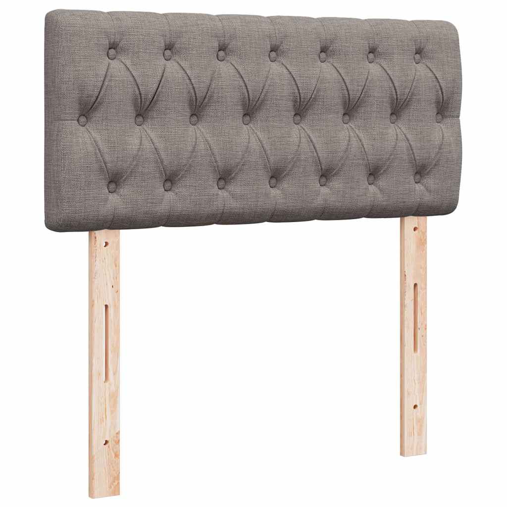 osmannisk sengeramme med madras 90x190 cm stof gråbrun - Image 9