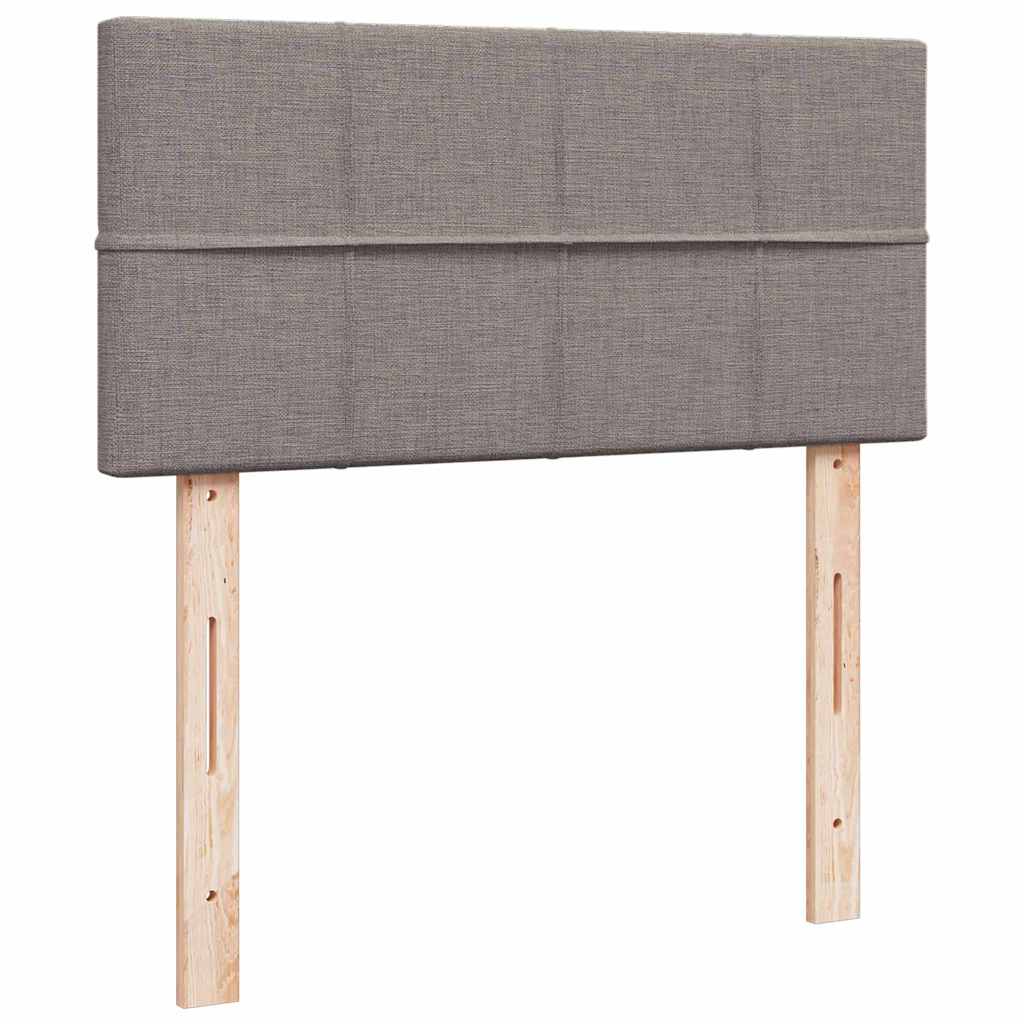 osmannisk sengeramme med madras 90x190 cm stof gråbrun - Image 9