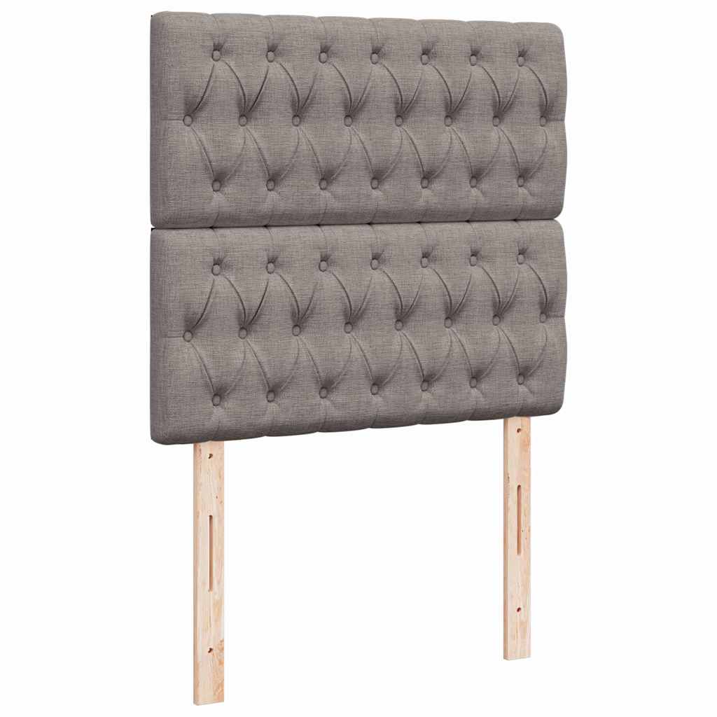 osmannisk sengeramme med madras 90x190 cm stof gråbrun - Image 9