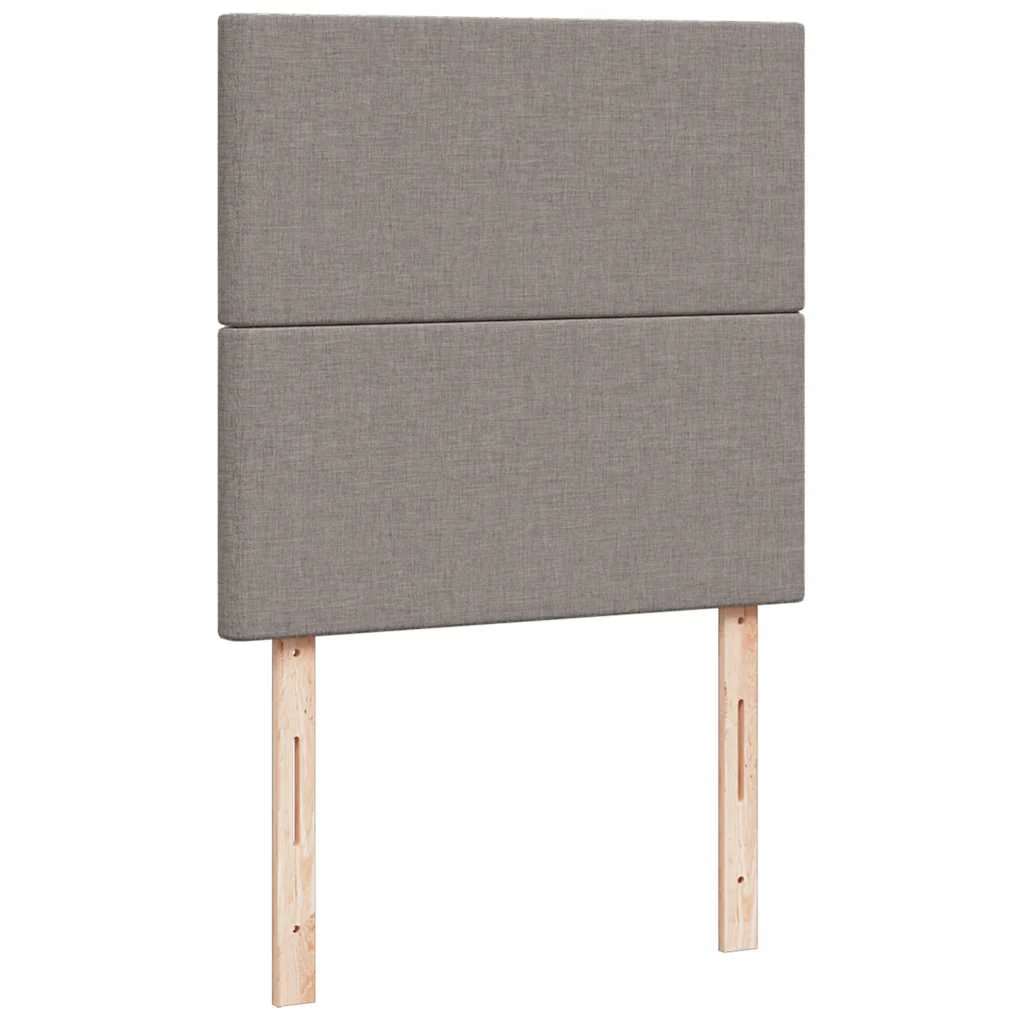 osmannisk sengeramme med madras 90x190 cm stof gråbrun - Image 9